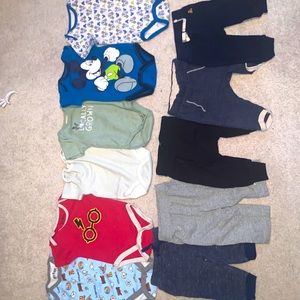 Huge lot baby boy clothes 6-9M   33 pieces